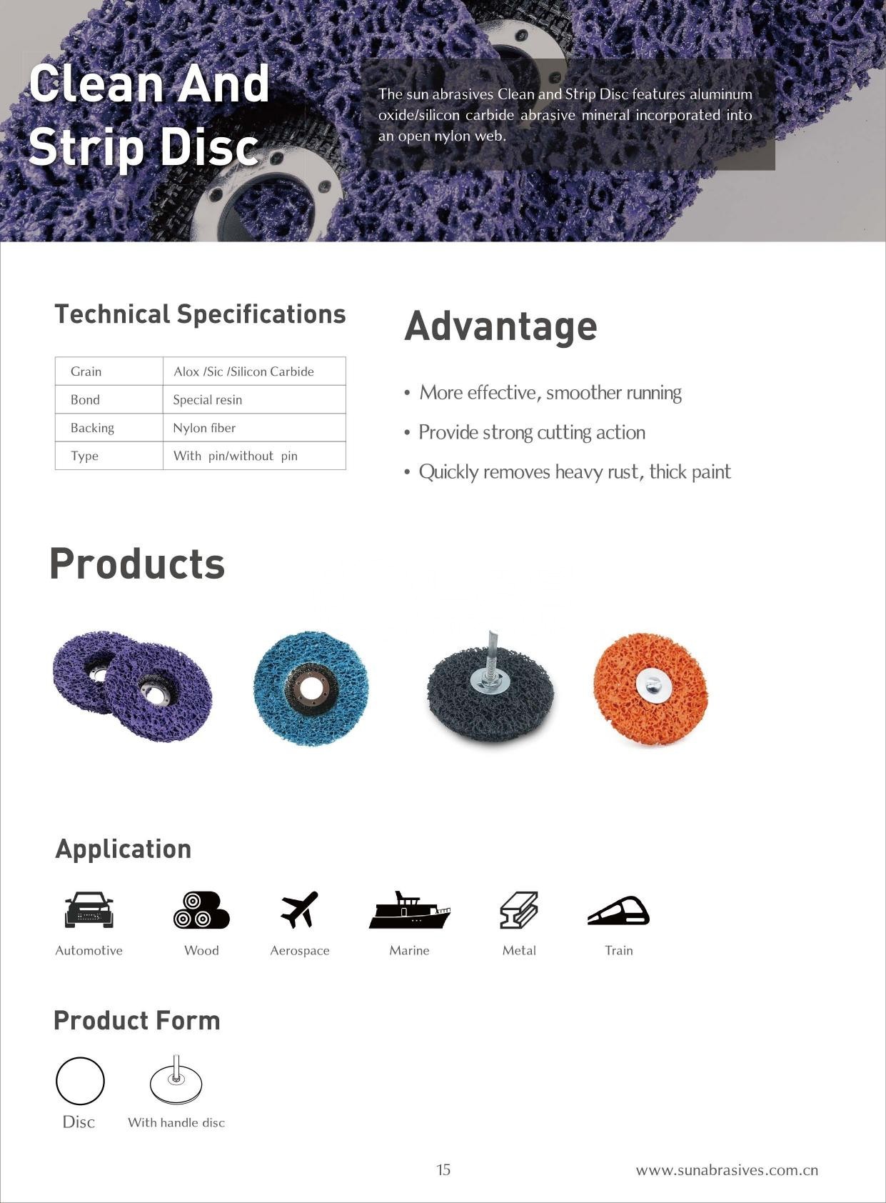 Đĩa Nhám Làm Sạch Non-woven (Clean Strip Disc)
