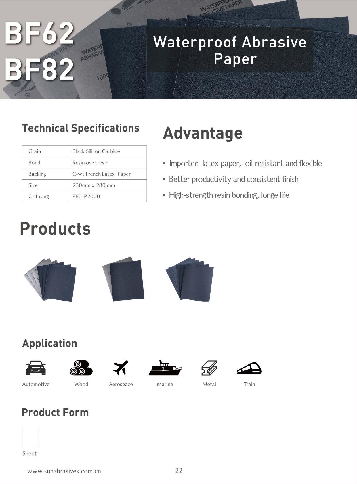 Giấy Nhám Nước BF62/BF82