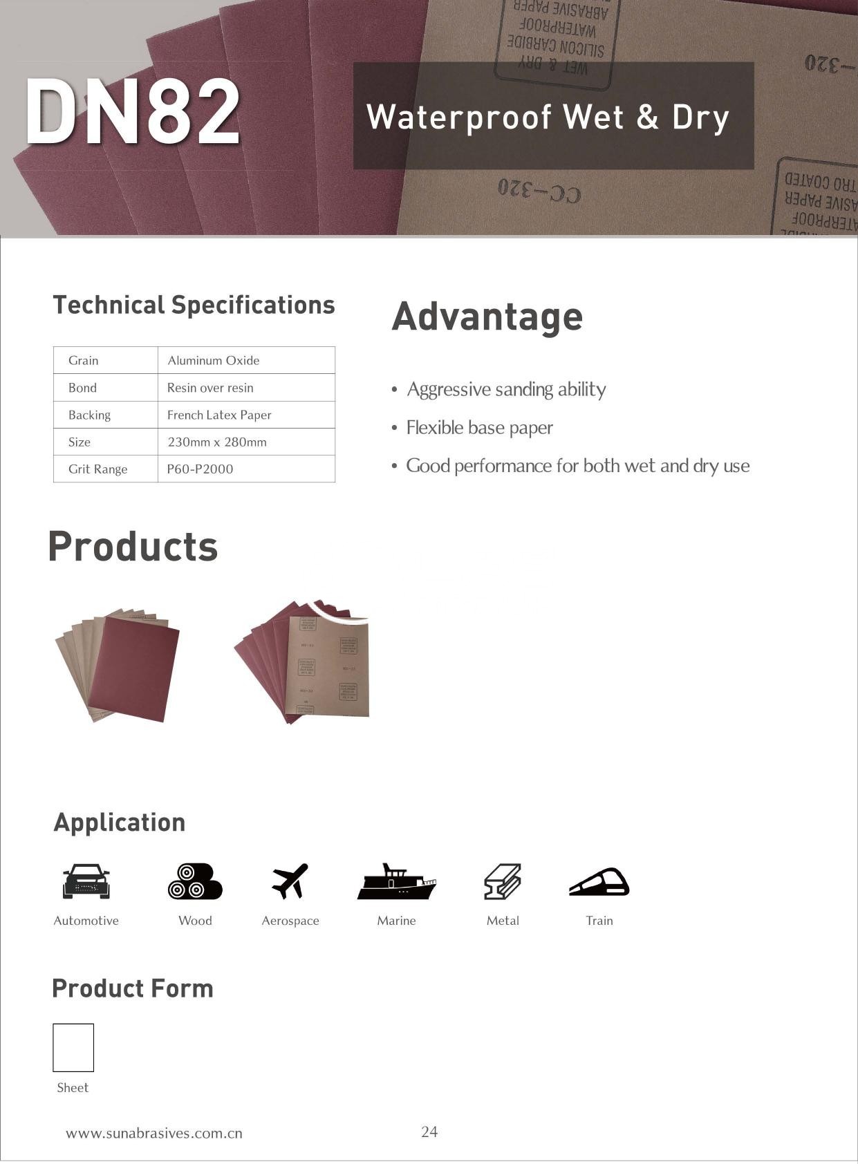 Giấy Nhám Nước DN82