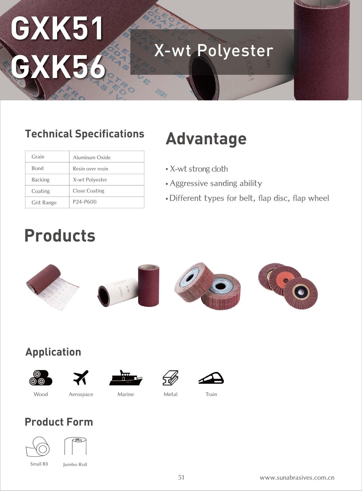 Vải Nhám GXK51/56