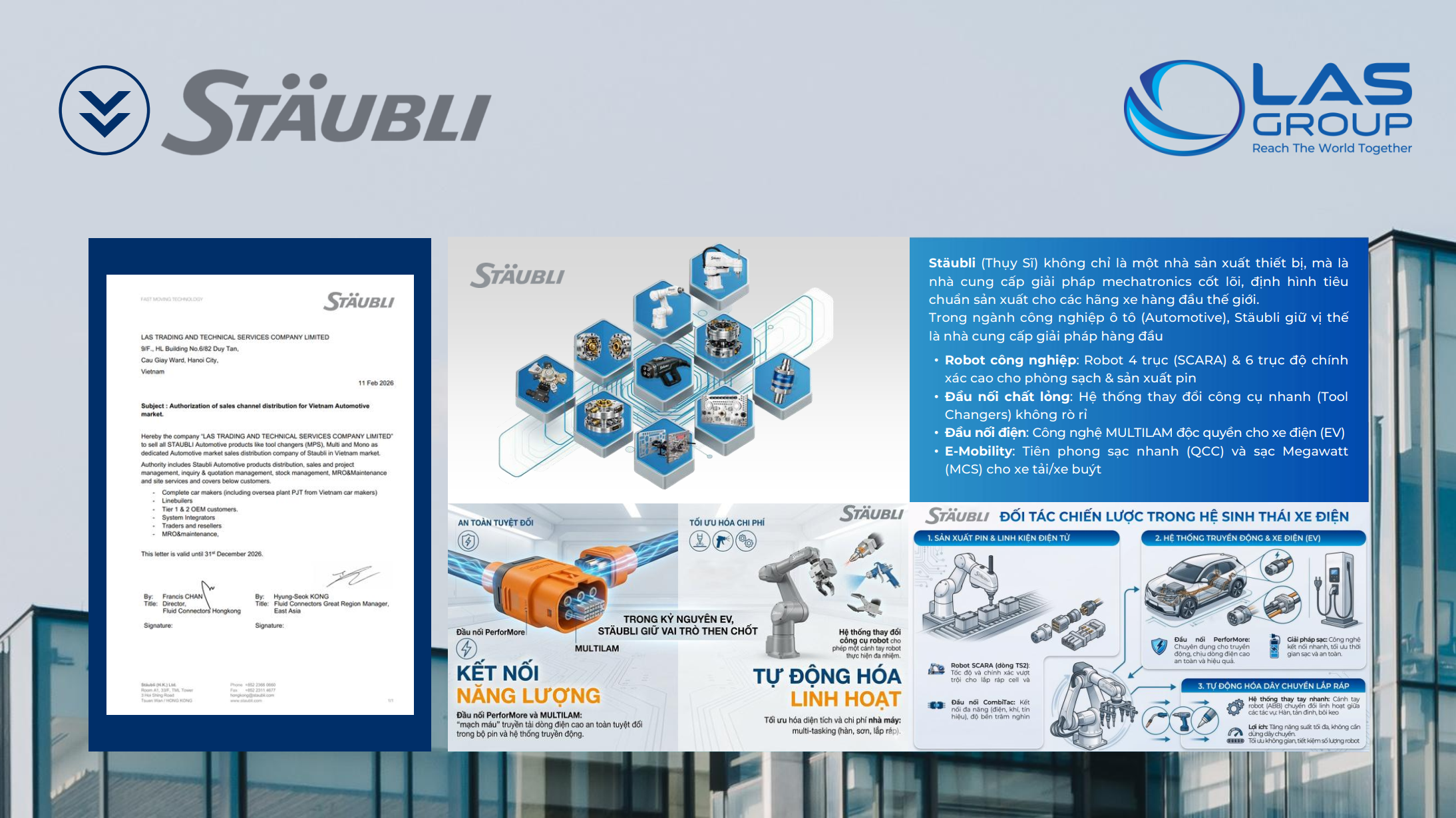 LAS Group & Stäubli: Kết Nối Công Nghệ Châu Âu, Bứt Phá Ngành Ô Tô Việt Nam